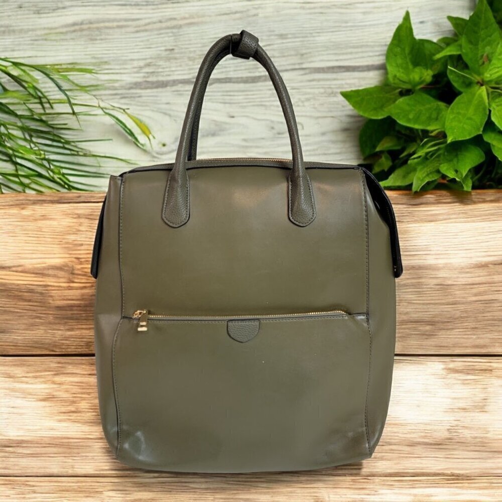 Target - A New Day - Backpack / Sling Bag - Olive Green Faux Leather